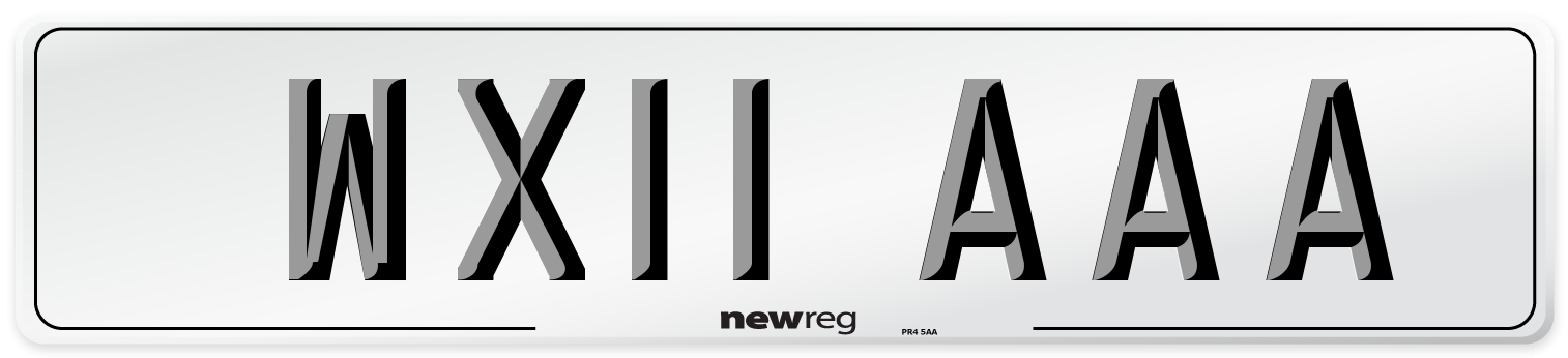 WX11 AAA Number Plate from New Reg